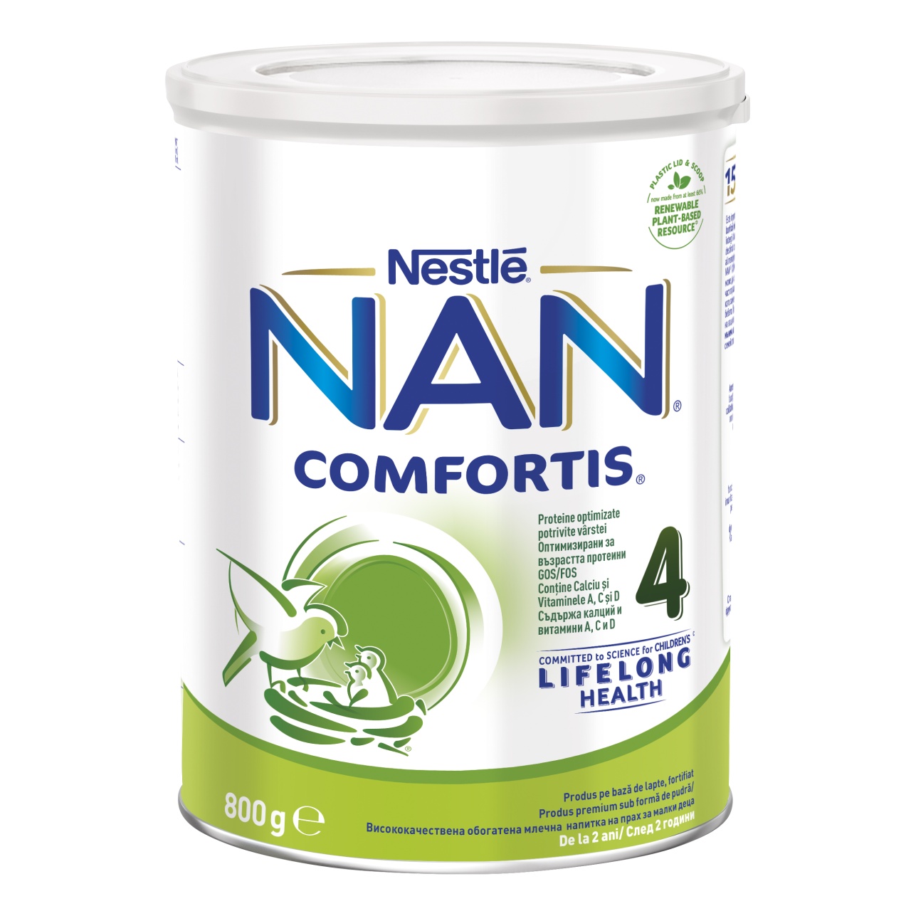 Nestle NAN COMFORTIS 4, 800g - Lapte Praf pentru Copii 2+ cu Digestie Ușoară