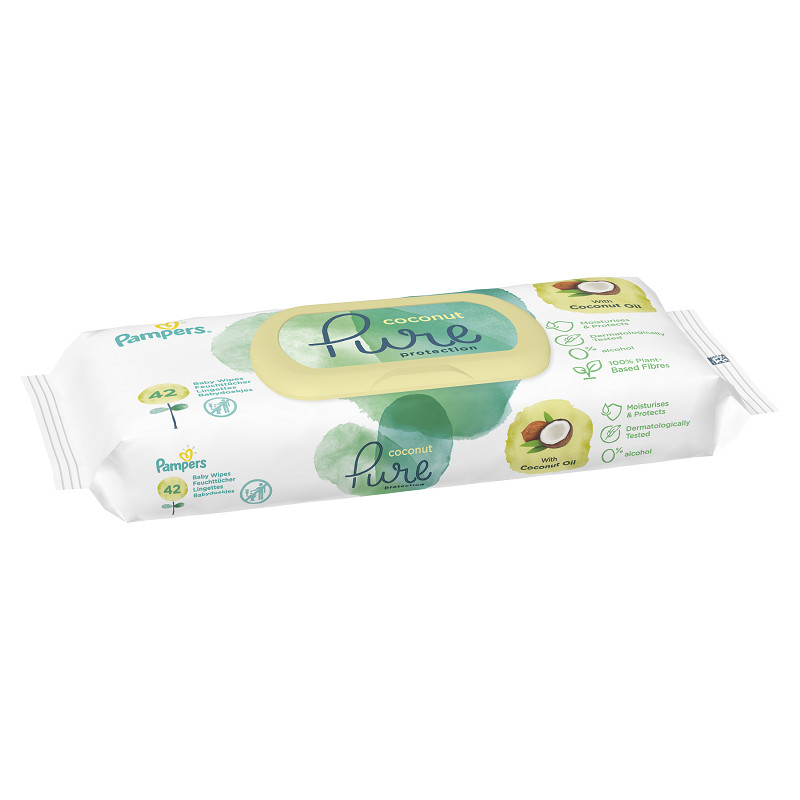 Pampers servetele umede coconut pure x 42buc