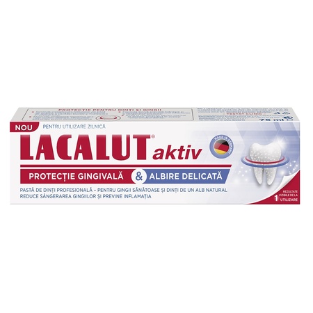 Pastă de dinți cu plante medicinale herbal Aktiv, 75 ml, Lacalut