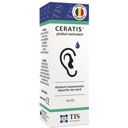 Picături auriculare Ceratis, 20 ml, Tis Farmaceutic