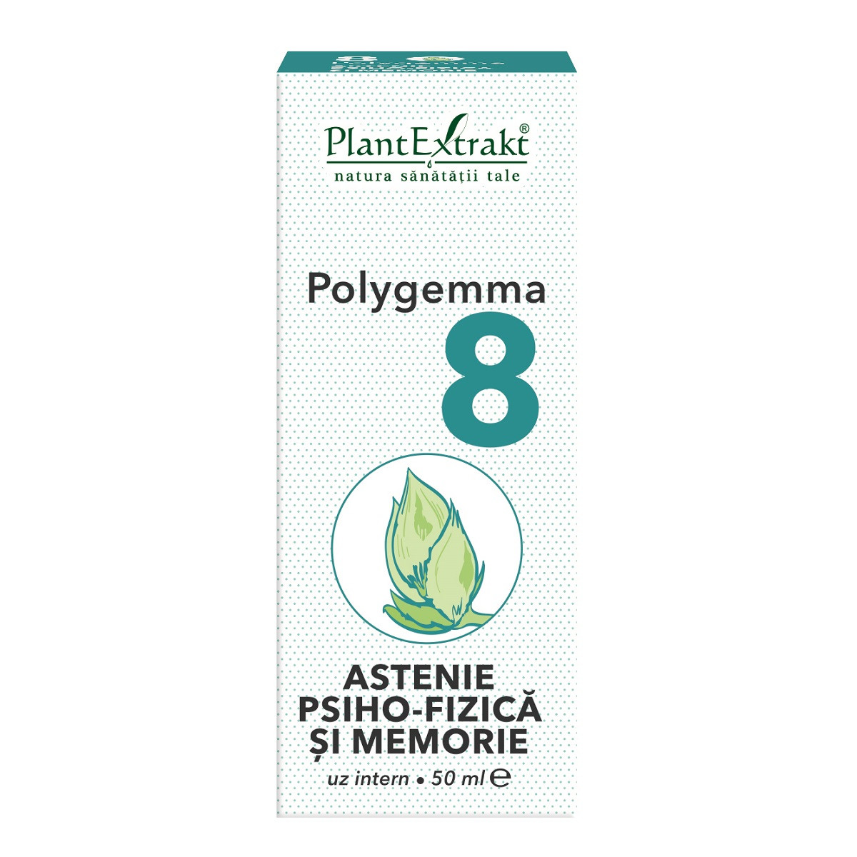 Polygemma 8, astenie psiho-fizica si memorie, 50 ml, plant extrakt