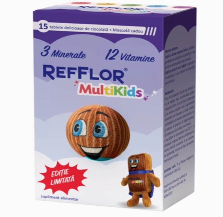 Refflor multikids, 15 ciocolatele hyllan + mascota bonus