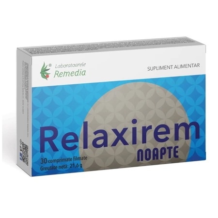 Relaxirem Noapte - 30 capsule | Somn Odihnitor & Reducere Stres