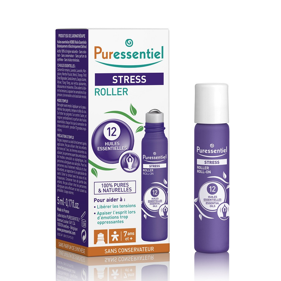 Roll-on antistres cu uleiuri esentiale 5 ml, puressentiel