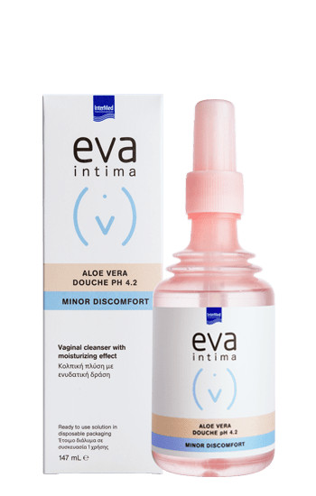 Solutie de curatare vaginala eva intima aloe vera douche ph 4.2, 147 ml