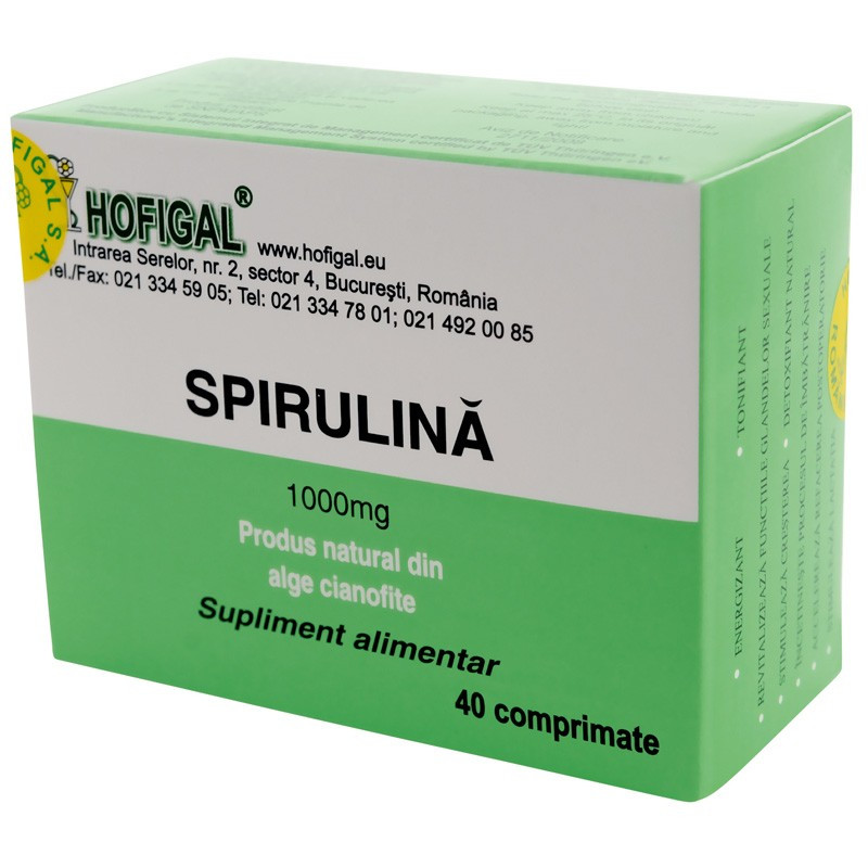 Spirulina 1000mg 40cpr (hofigal)