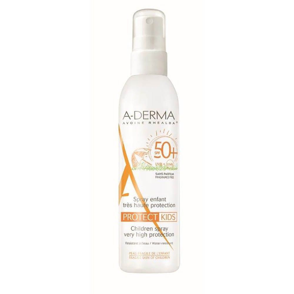 Spray protect kids pentru protectie solara spf50+, 200 ml, a-derma