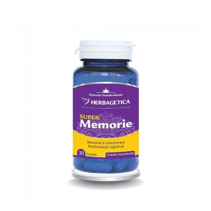 Super memorie 30 capsule, herbagetica