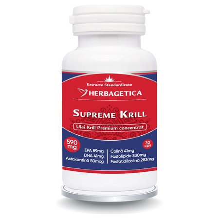 Supreme Krill, 30 capsule, Herbagetica