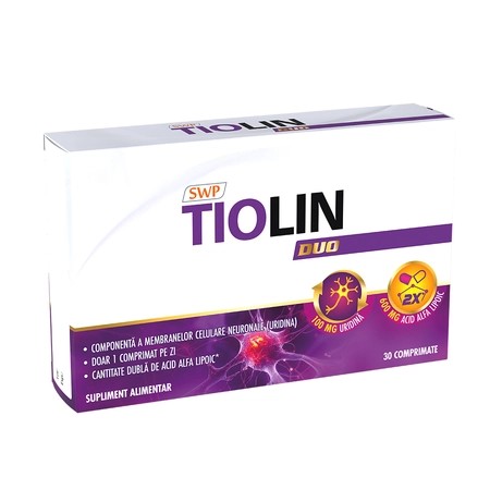 Tiolin duo, 30 comprimate, sun wave pharma