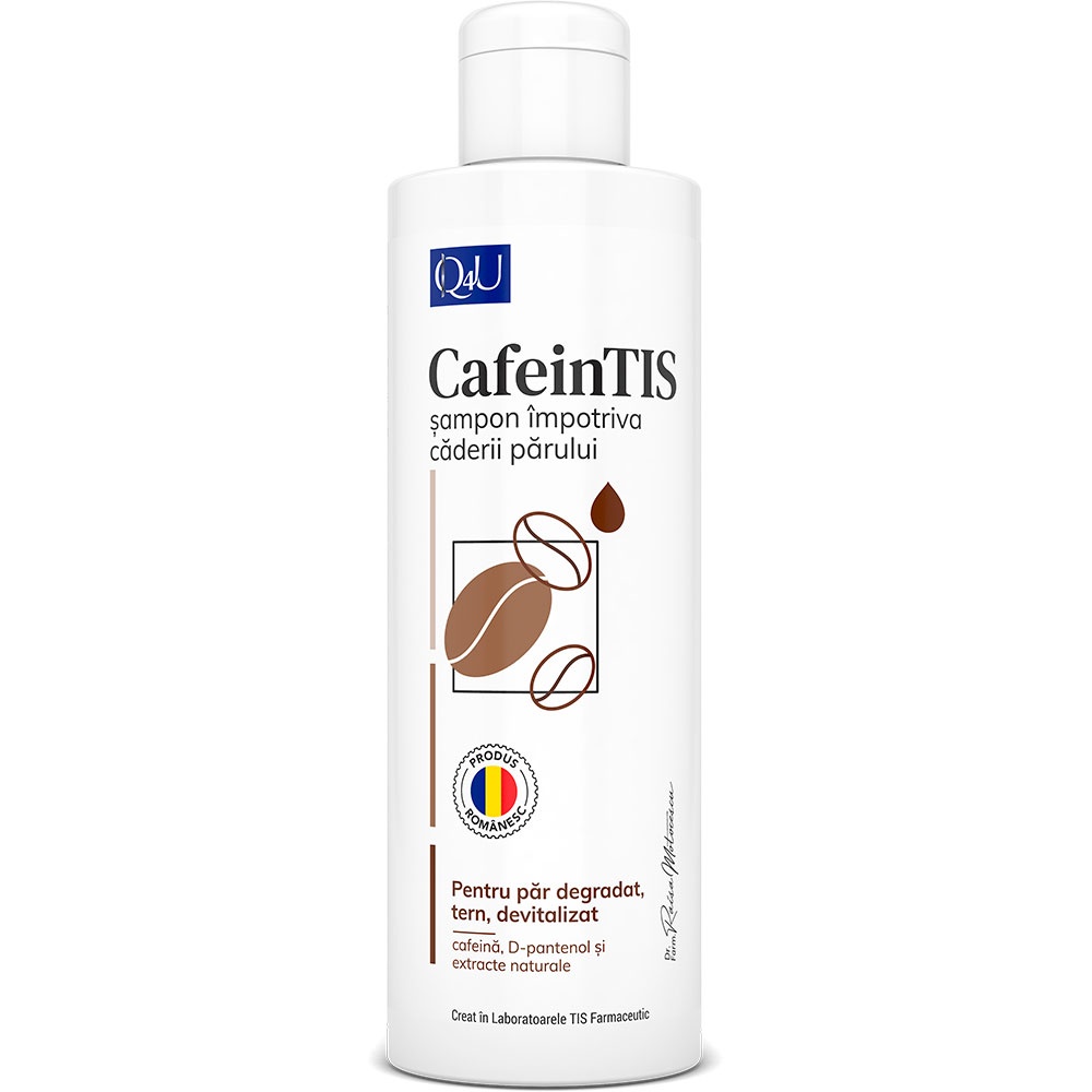 Tis Q4U CafeinTis Șampon Împotriva Căderii Părului, 250 ml