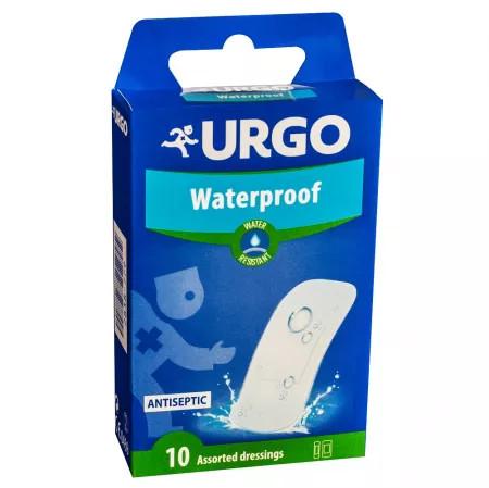 Urgo Waterproof plasturi rezistenti la apa, 10 bucati