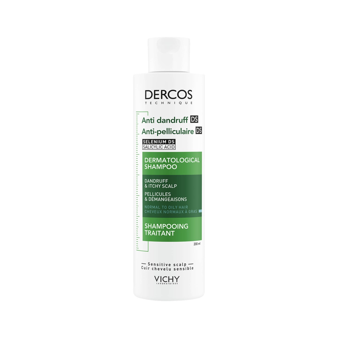 Vichy Dercos DS sampon anti-matreata pentru par normal-gras, 200 ml