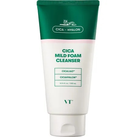 VT Cosmetics Cica Mild Foam Cleanser spuma de curatare blanda, 300 ml