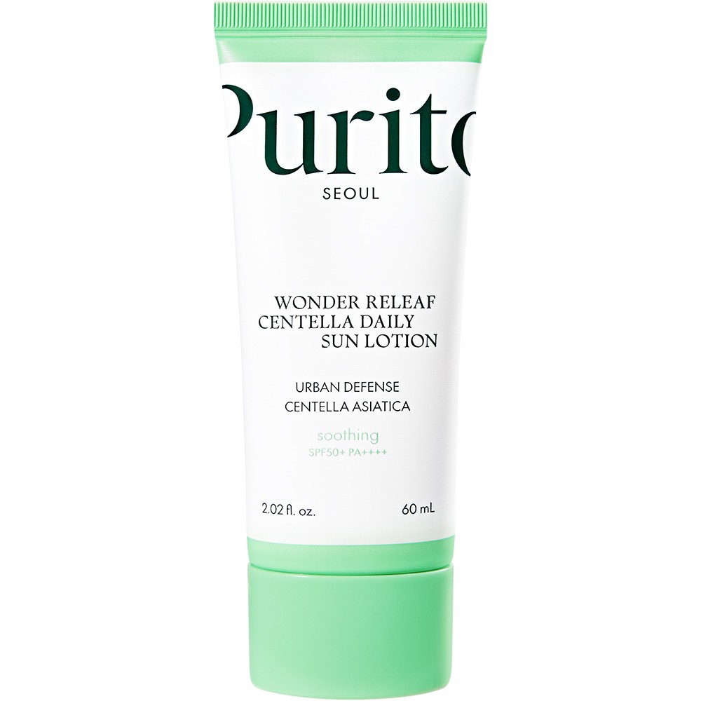 Wonder releaf centella crema de fata cu factor de protectie spf 50+, 60 ml, purito