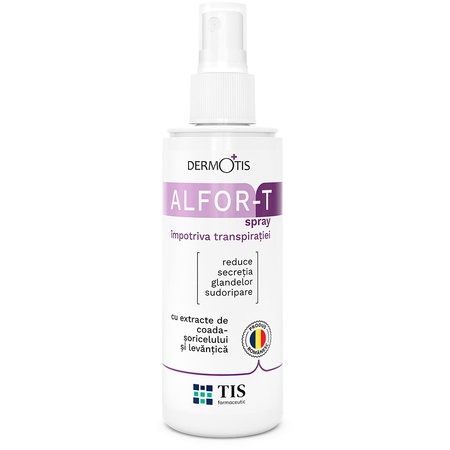 Alfor-T spray impotriva transpiratiei excesive a picioarelor, 110 ml, Tis Farmaceutic
