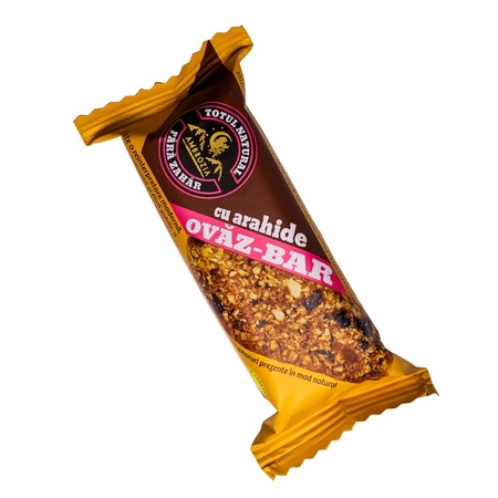 Baton cu ovăz, arahide și fructe uscate, 60 g, Hiper Ambrozia