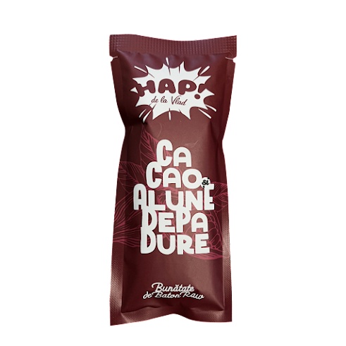 Baton raw vegan Cacao si alune, 45g HAP! de la Vlad