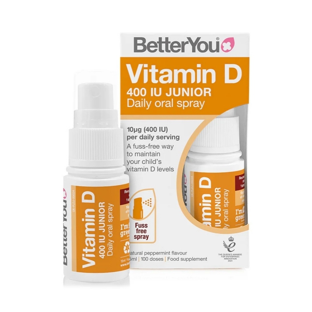 BetterYou D400 Junior spray oral cu vitamina D3, 15 ml