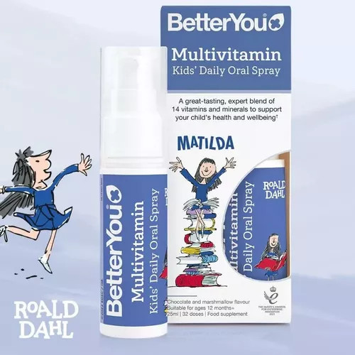 BetterYou Multivitamin Kids spray oral cu 14 vitamine si minerale, 25 ml