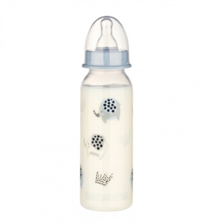 Biberon PP fără BPA, 240ml, tetină rotunda, medium, Babynova