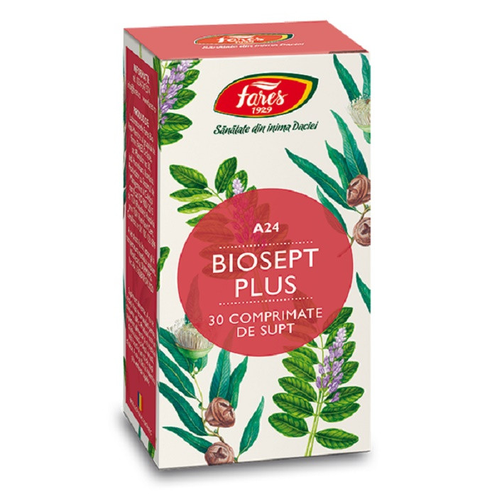 Biosept Plus (A24) - Antiseptic și Antiviral Natural pentru Gât și Imunitate