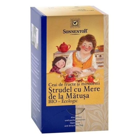 Ceai Bio de Fructe și Mirodenii Ștrudel cu Mere, 45 g, Sonnentor