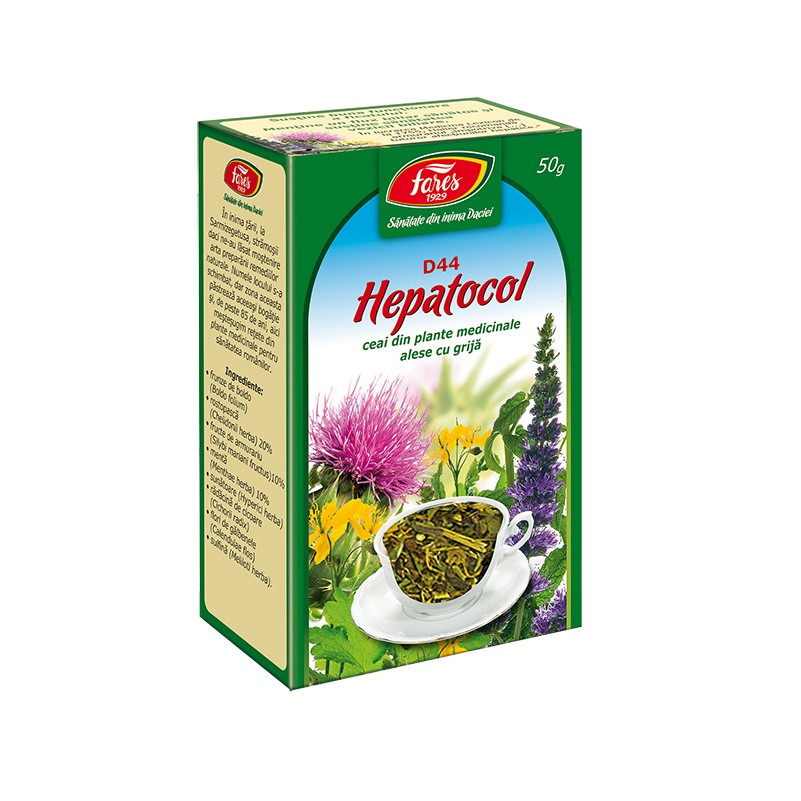 Ceai Hepatocol Fares - 50g, Protecție și Sănătate pentru Ficat și Vezică Biliară