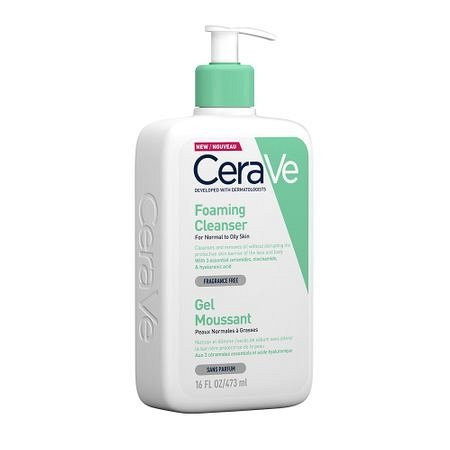 CeraVe gel de curatare spumant pentru piele normal-grasa, 473 ml