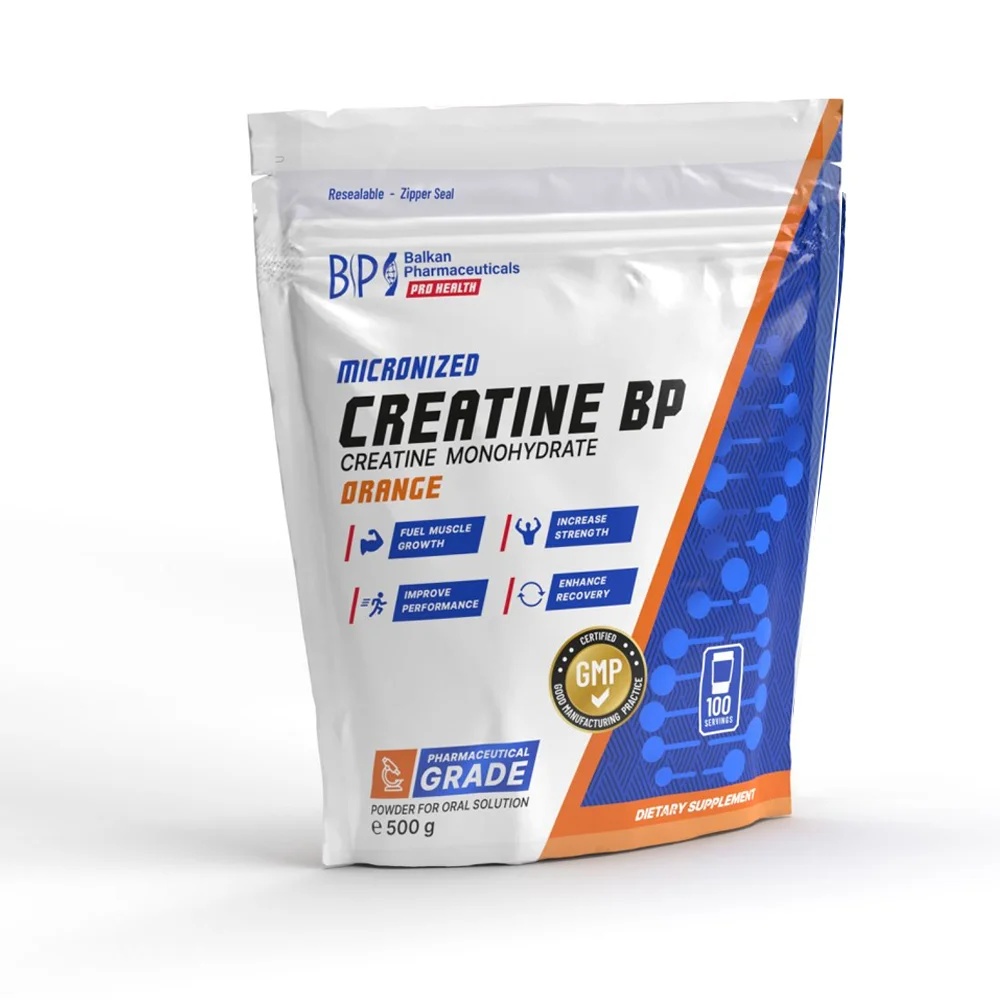 Creatine bp pulbere 500g creapure, balkan pharmaceuticals