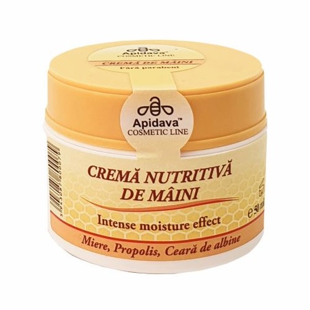 Cremă nutritiva de mâini, 50 ml, Apidava