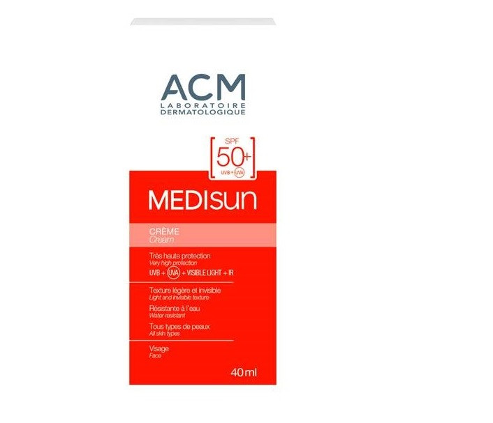 Crema pentru protectie solara cu spf 50+ medisun, 40 ml, acm