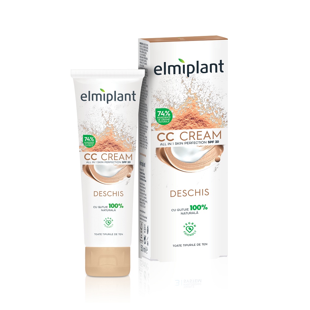 Elmiplant Skin Moisture CC Cream SPF 20 Nuanța Deschis, 50 ml