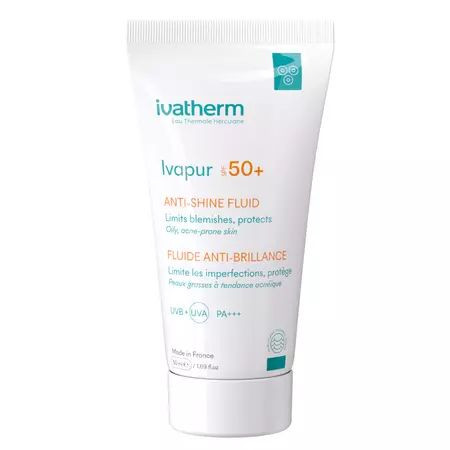 Fluid anti-stralucire cu spf 50+ ivapur, 50 ml, ivatherm