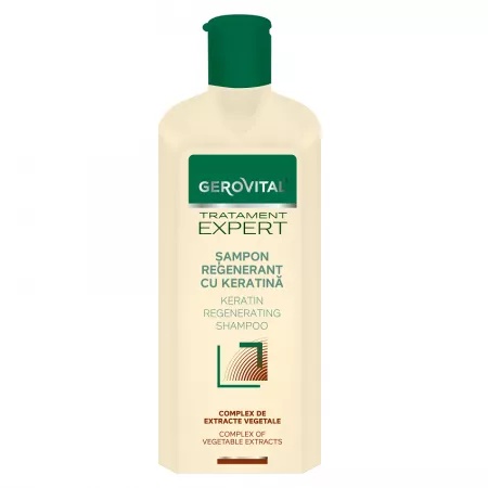 Gerovital Tratament Expert sampon regenerant cu keratina, 250 ml