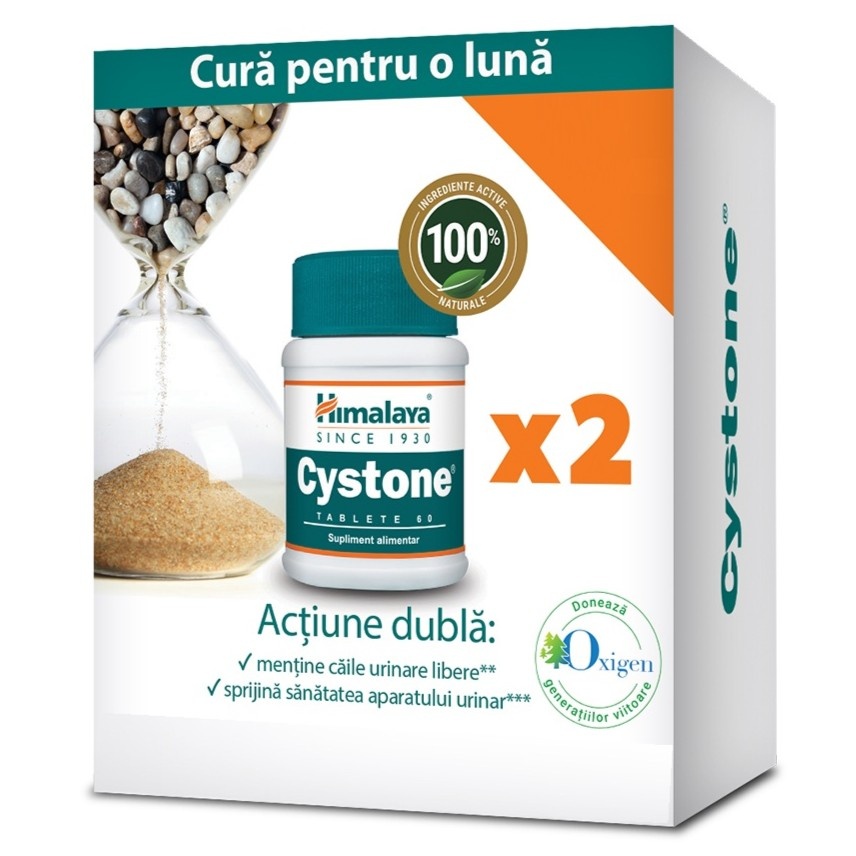 Himalaya Cystone, Pachet 2 x 60 tablete