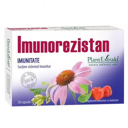 PlantExtrakt Imunorezistan Imunitate, 30 capsule