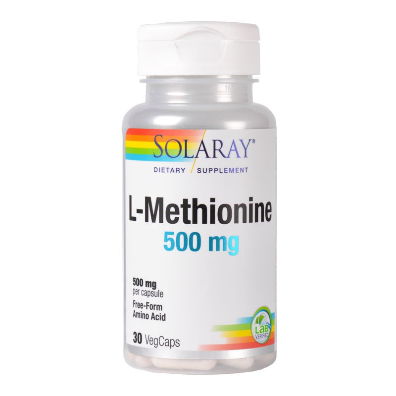 L-methionine 500mg solaray, 30 capsule, secom
