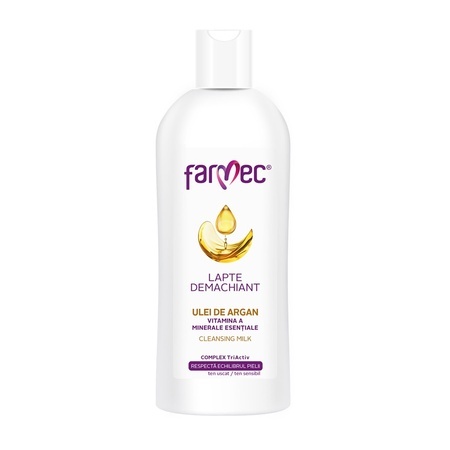 Lapte demachiant pentru ten uscat sau sensibil, 150 ml, Farmec