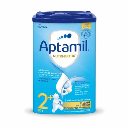 Lapte praf nutri - biotik 2+, 2-3 ani, 800 g, aptamil