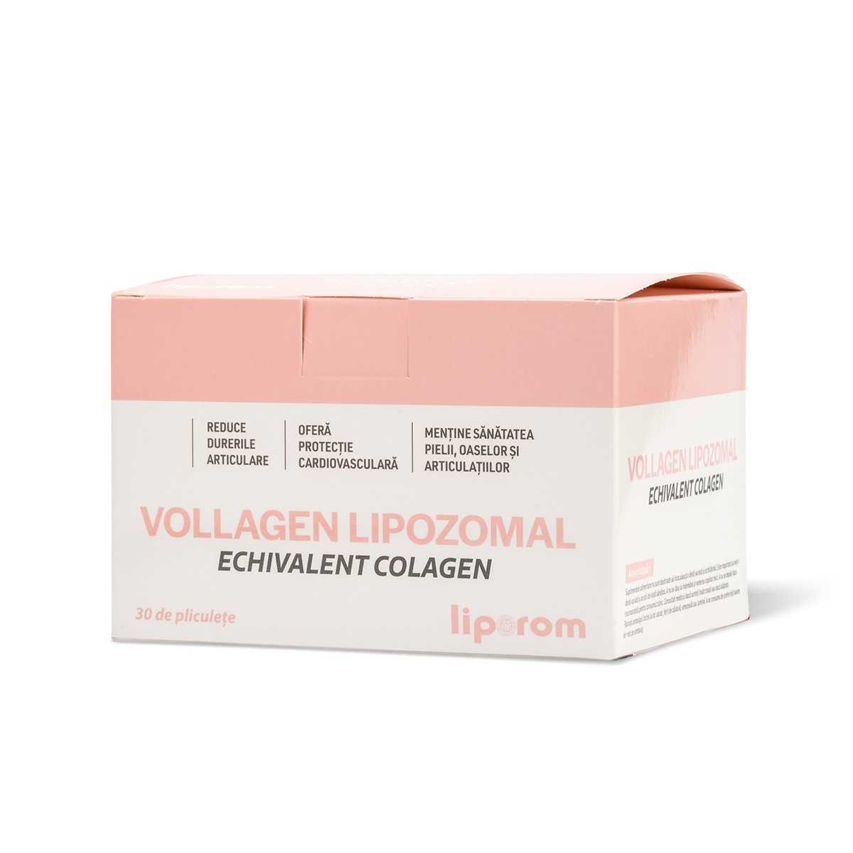 Liporom Vollagen lipozomal, complex vegan de aminoacizi cu vitamina C, 30 plicuri