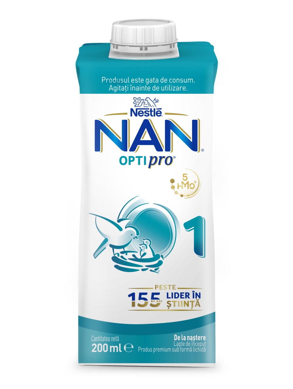 Nestle NAN OPTIPRO 1 RTD, 200ml – Lapte de inceput lichid pentru nou-nascuti