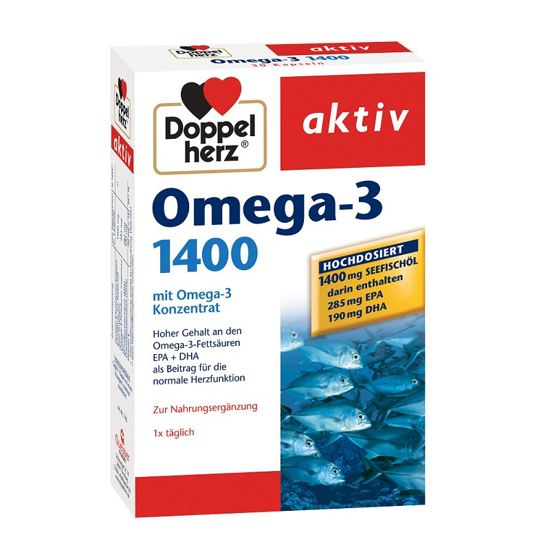 Omega-3 1400, 30 tablete, doppelherz