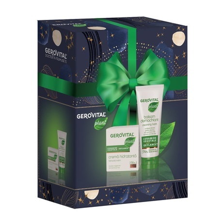 Pachet Balsam demachiant Plant, 100 ml+Cremă hidratantă Plant, 50 ml, Gerovital