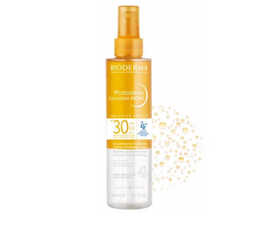 Photoderm eau solaire bronz spf 30, 200 ml, bioderma