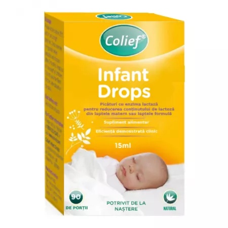 Picaturi cu lactaza pentru colici infant drops, 15 ml, colief