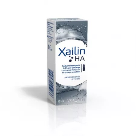 Picaturi oftalmice xailin plus ha 0.2%, 10 ml, visufarma