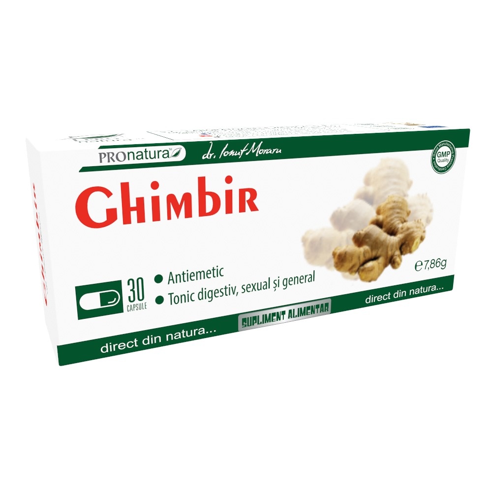 Pro Natura Medica Ghimbir, 30 capsule