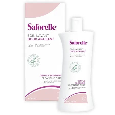 Saforelle gel de ingrijire intima si corporala cu extract de brusture, 500 ml