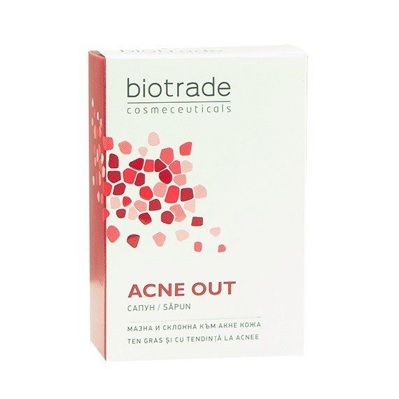 Sapun pentru tenul gras si acneic acne out, 100 g, biotrade